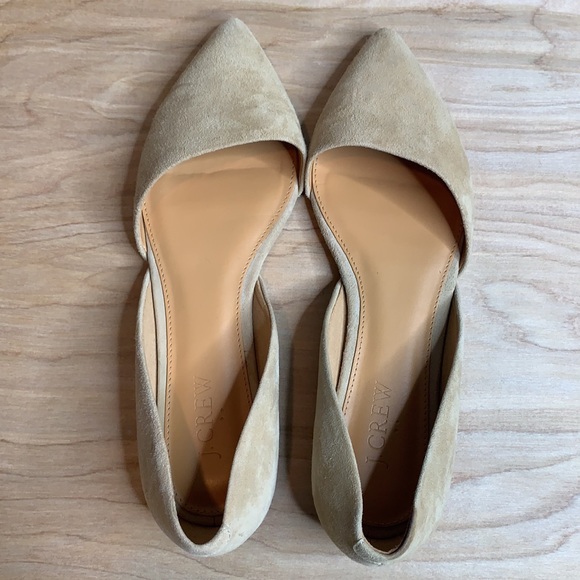 J. Crew Factory Fawn Tan Pointy Loafer Slip On Flats Size 7.5 - Picture 6 of 9
